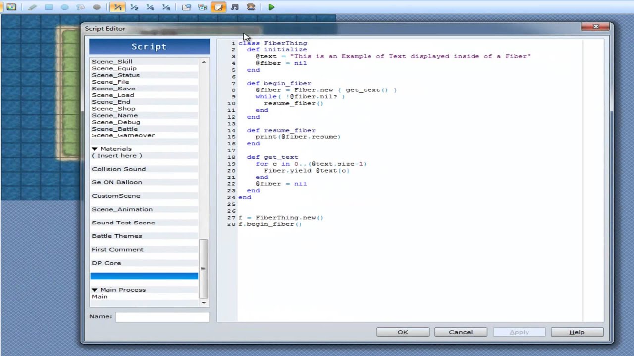 RGSS3 Scripting Tutorials ~ Tutorial 55 - Fiber new { explain_me() }