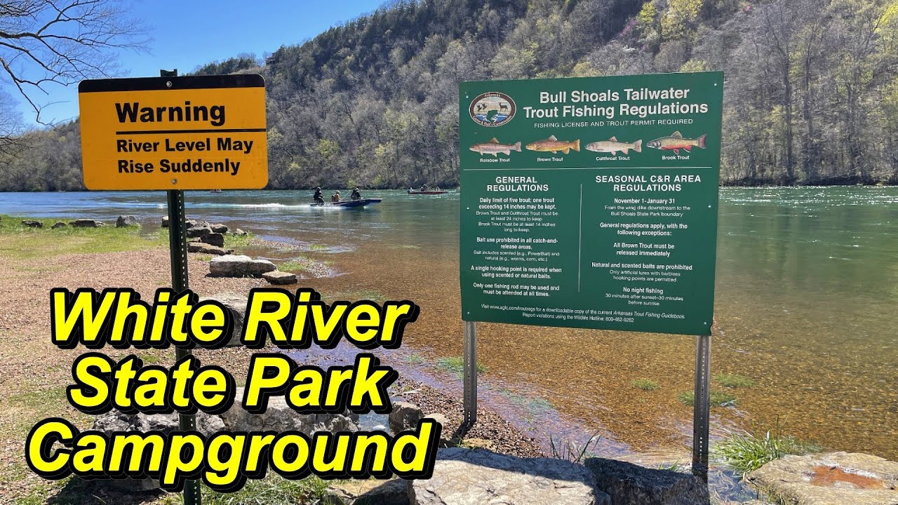 Кемпинг в государственном парке Bull Shoals White River, Арканзас