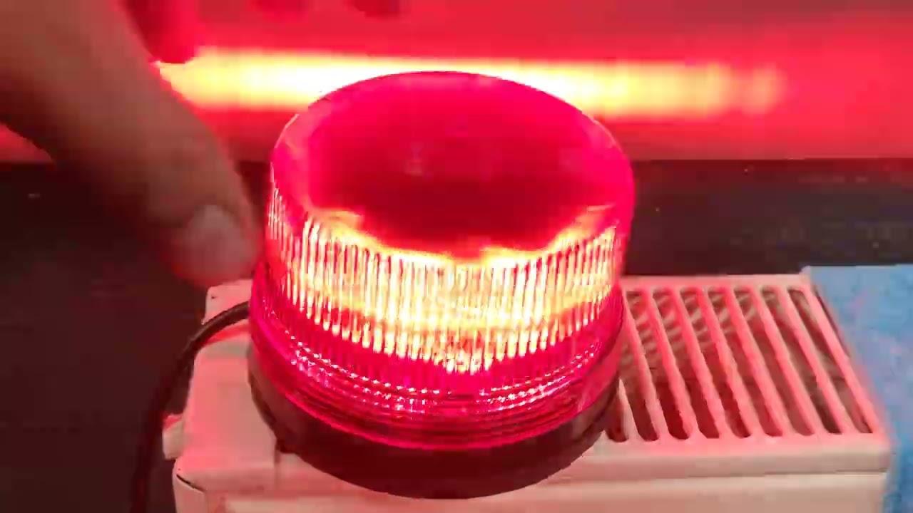 axxitech B14 led beacon red, 12v, magnetic,  several different patterns
