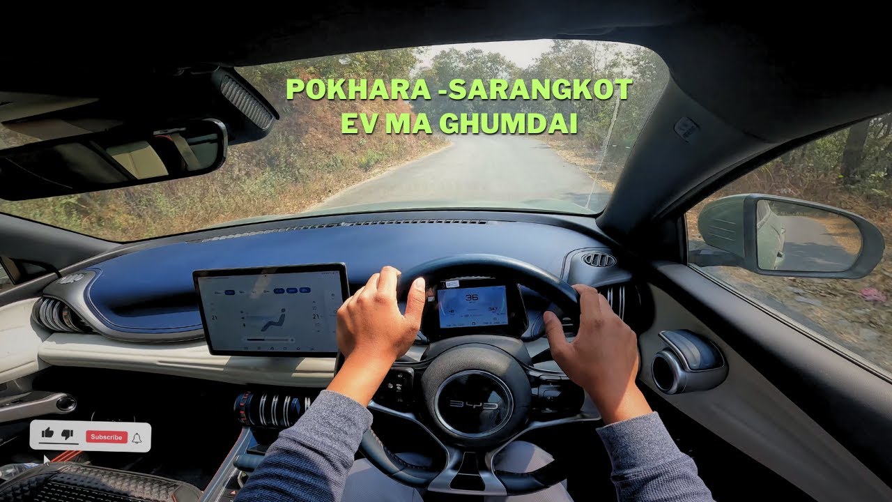 Sarangkot in Sport Mode - EVing Pokhara