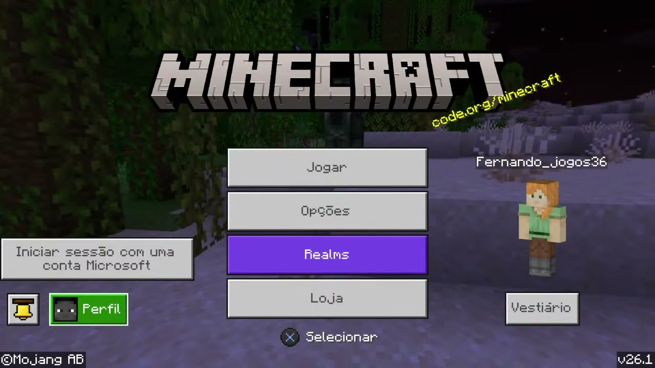 0% MINECRAFT #FernandoBRgames primeira vez jogando