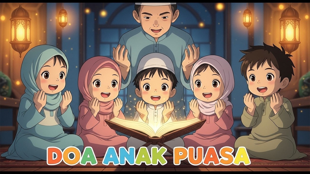Hafalan Doa Anak Puasa 🤲 | Lagu Anak Muslim Belajar Doa