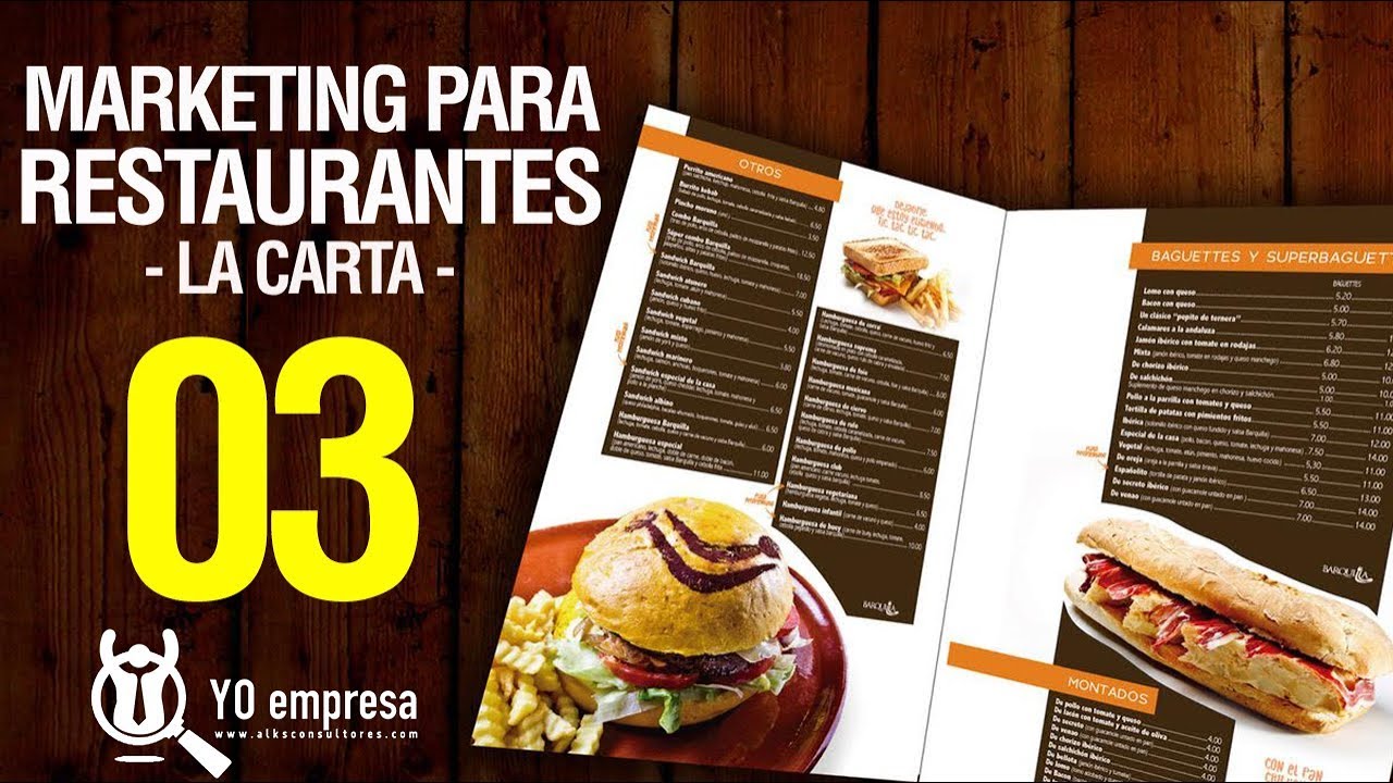 Marketing para Restaurantes: 03 La Carta o Menú, poderosa herramienta para las ventas