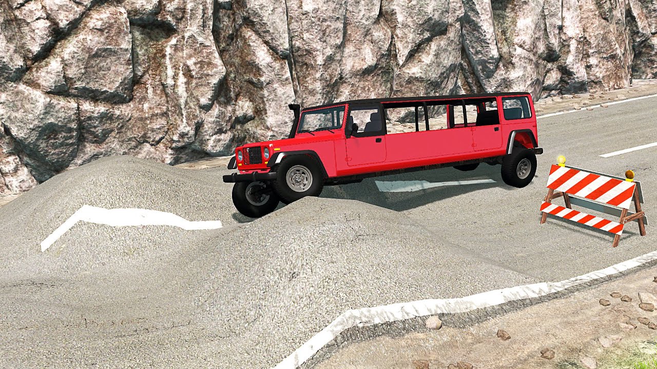 Mobil vs Bumps #2 - BeamNG Drive