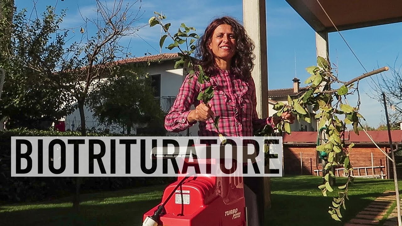 BIOTRITURATORE ELETTRICO, CIPPATO PER L'ORTO