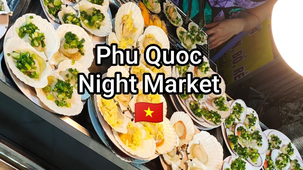 The largest streetfood Night market in Phu Quoc 🇻🇳 Vietnam - Street View City Centre 2025