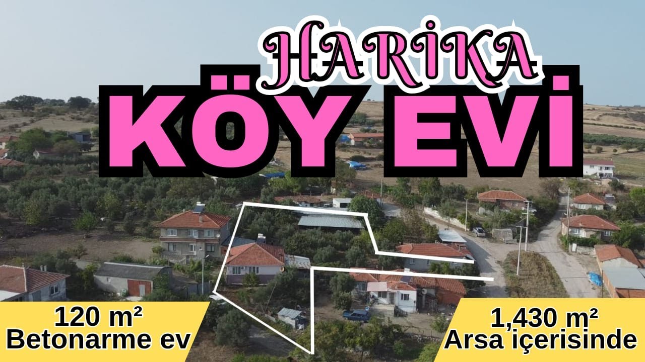 292) Gönen'de Satılık Eşyalı Köy Evi/1430 M2. ARSA 120 M2.Betonarme Ev