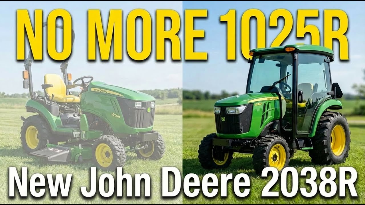 Больше никакого 1025R. Позвольте представить вам наш новый John Deere 2038R.