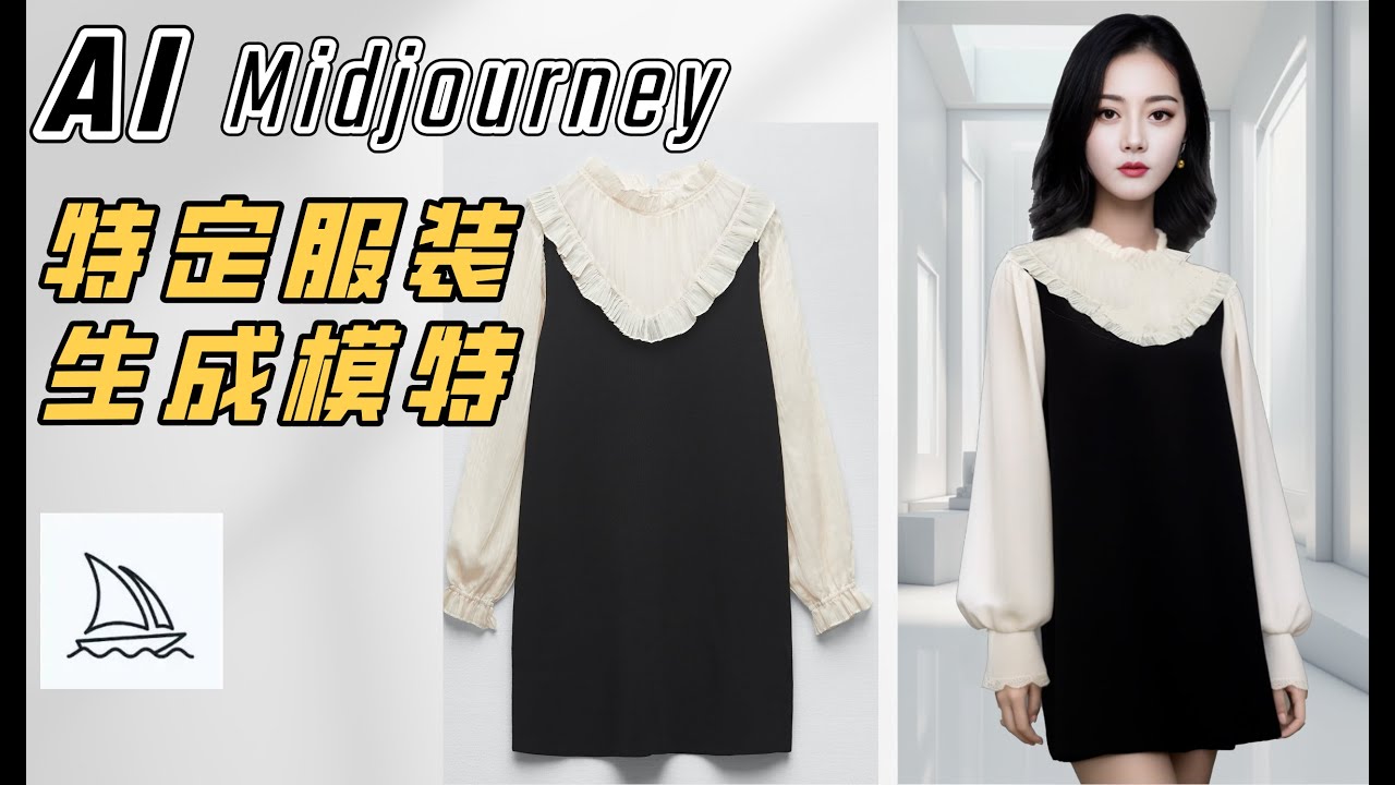 AI midjourney从服装图生成真人模特：图片关键词，iw参数，chatgpt，换脸工具