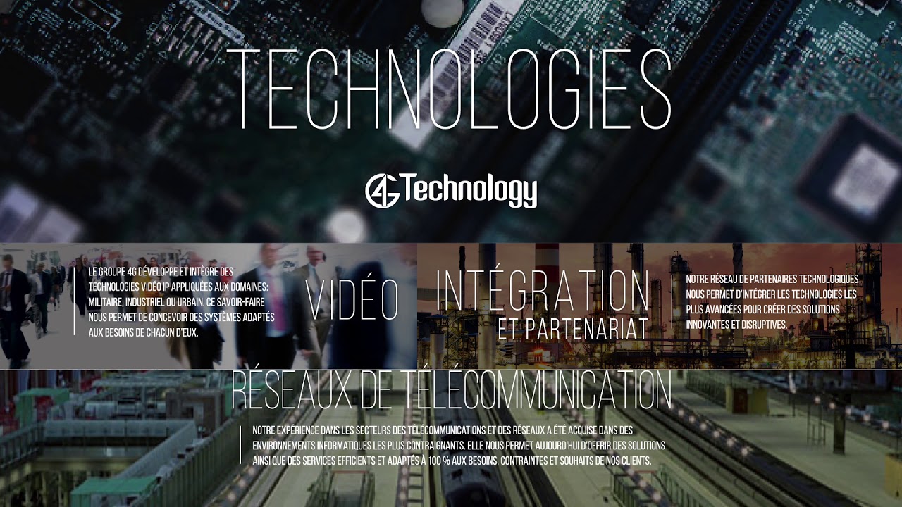 4G Technology - Pr&eacute;sentation corporative -  FR