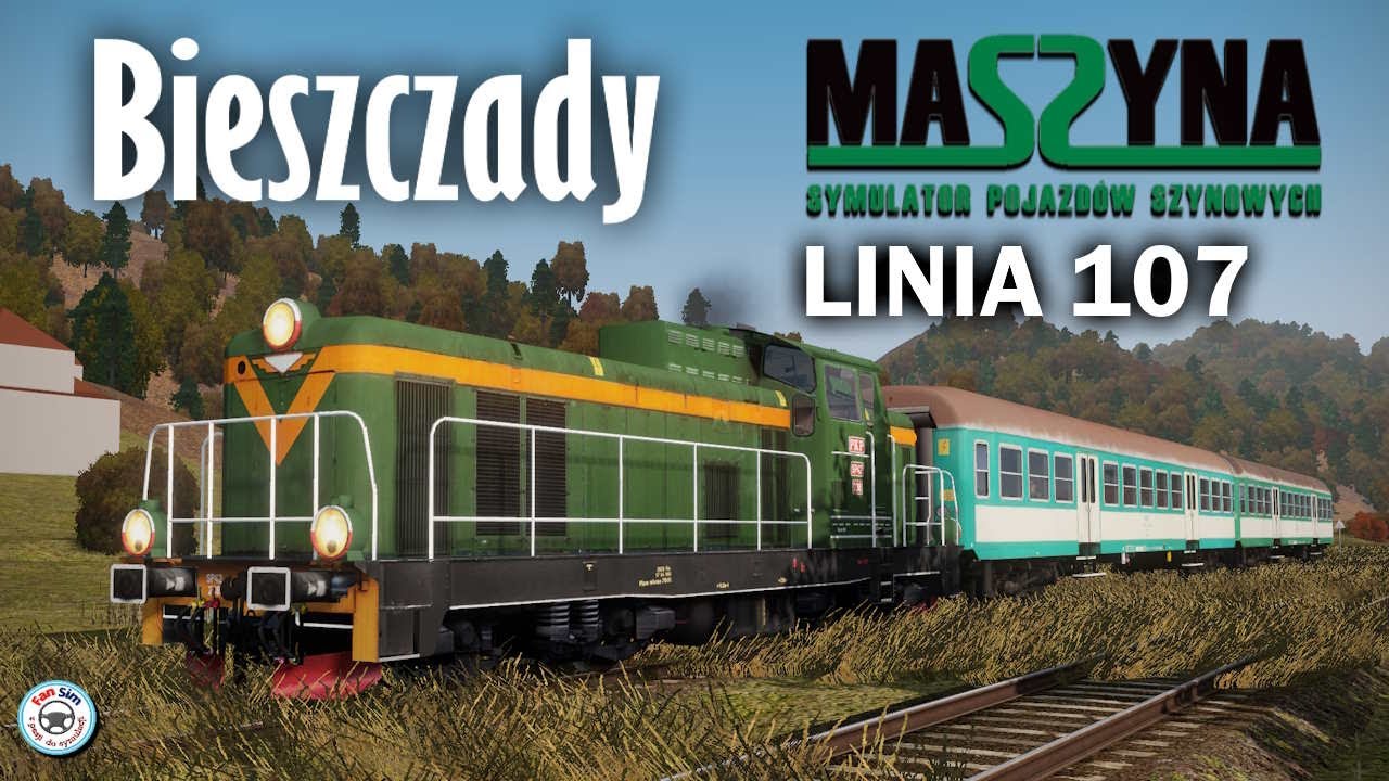 Linia 107 w Bieszczadach SU42 I Osobowy Zagórz - Łupków I MASZYNA 23.07 🚂 Scenariusz Linia 107