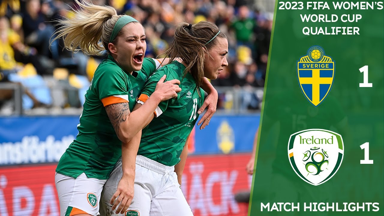HIGHLIGHTS |  Sweden WNT 1-1 Ireland WNT - 2023 FIFA Women's World Cup Qualifier