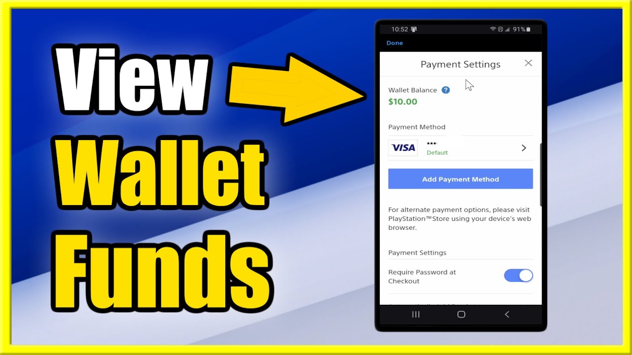 How to View Wallet Balance on PSN Account on Phone App (PS5 & PS4 Tutorial)