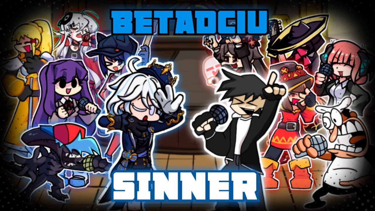 Sinner Cover(But Every turn a different character sing it!). - Friday night funkin'