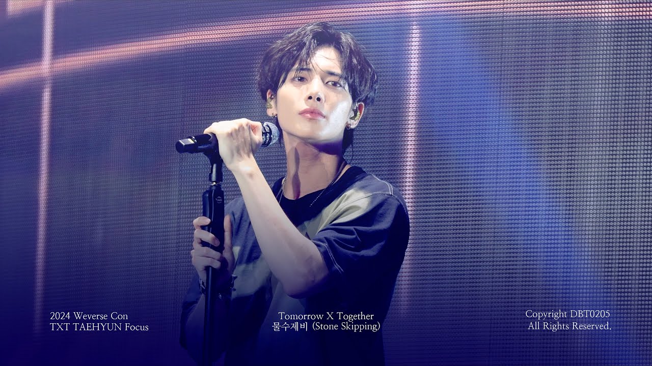 240615 2024 Weverse Con TOMORROW X TOGETHER - 물수제비 (Stone Skipping) TAEHYUN Focus