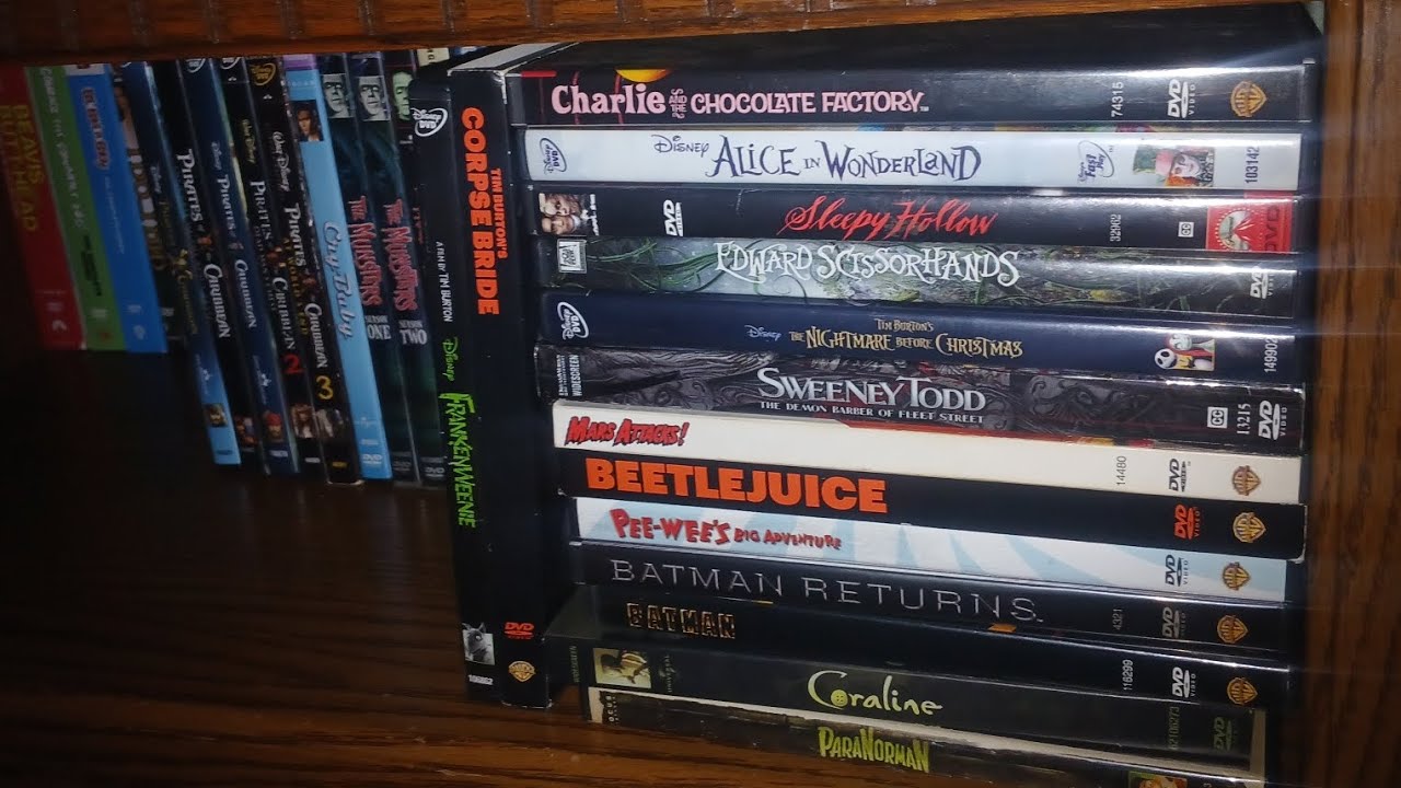 My tim Burton movie collection 
