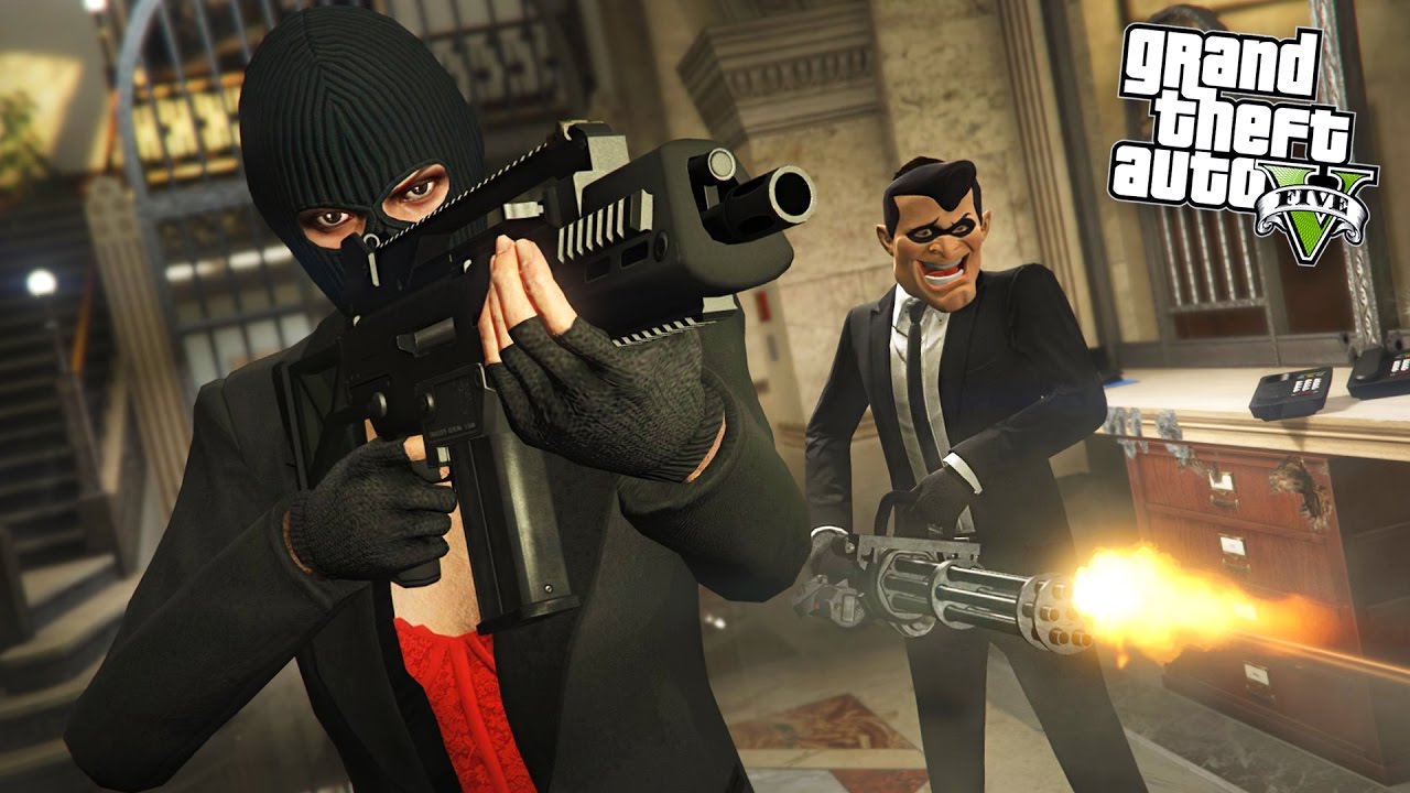 GTA 5 HEIST - BIGGEST BANK ROBBERY!! (Final Heist)