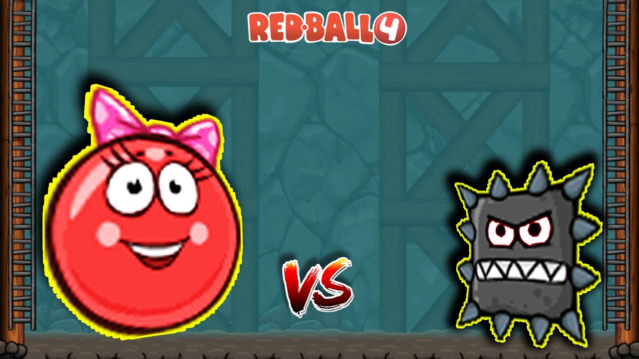 Red Ball 4 Girl Friend Ball vs Mini Boss