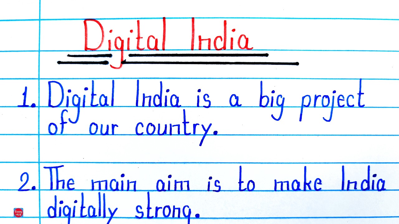 Write 10 Lines on Digital India | Digital India Essay Class 10 | Digital India Essay in English