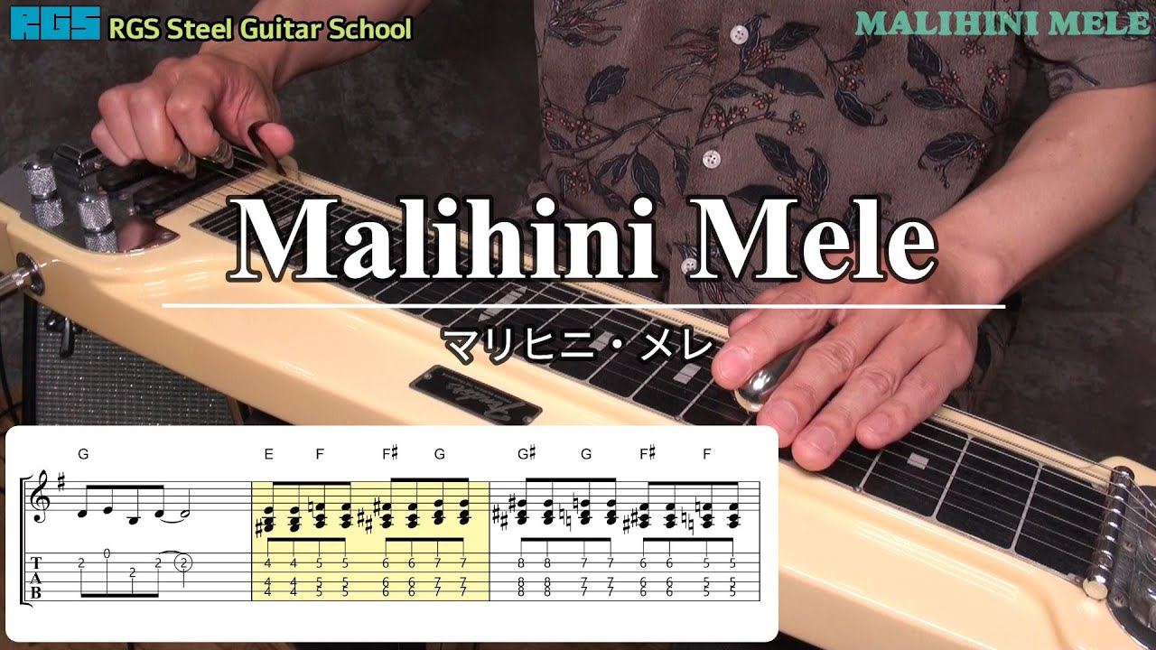 スチールギター　MalihiniMele　マリヒニメレ