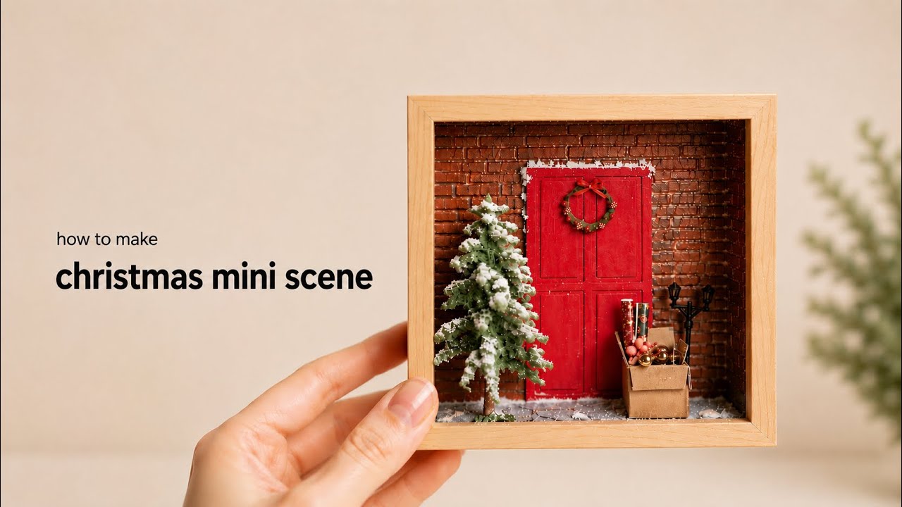 how to make Miniature Christmas Magic 🎄✨
