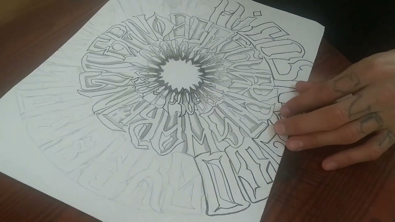 Lettering con acuarela (Timelapse).