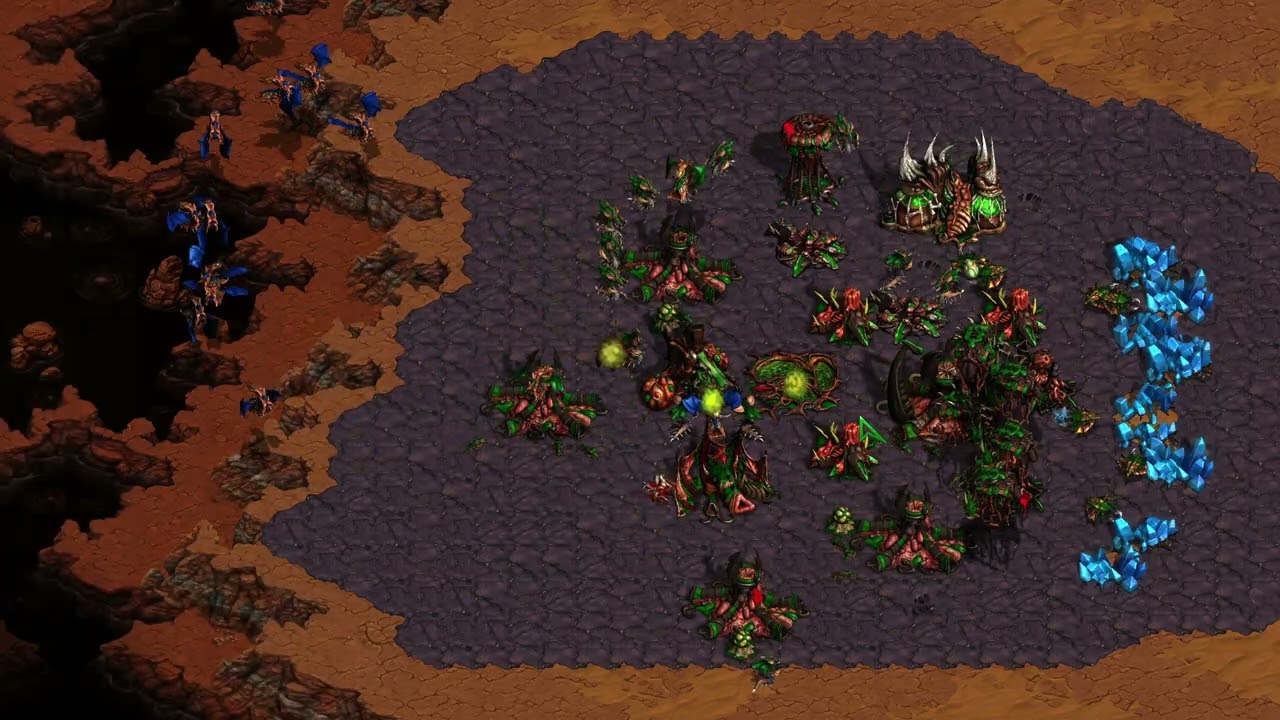 스타크래프트 AI (Overmind) vs (Azergo) 정말 이상한 게임
