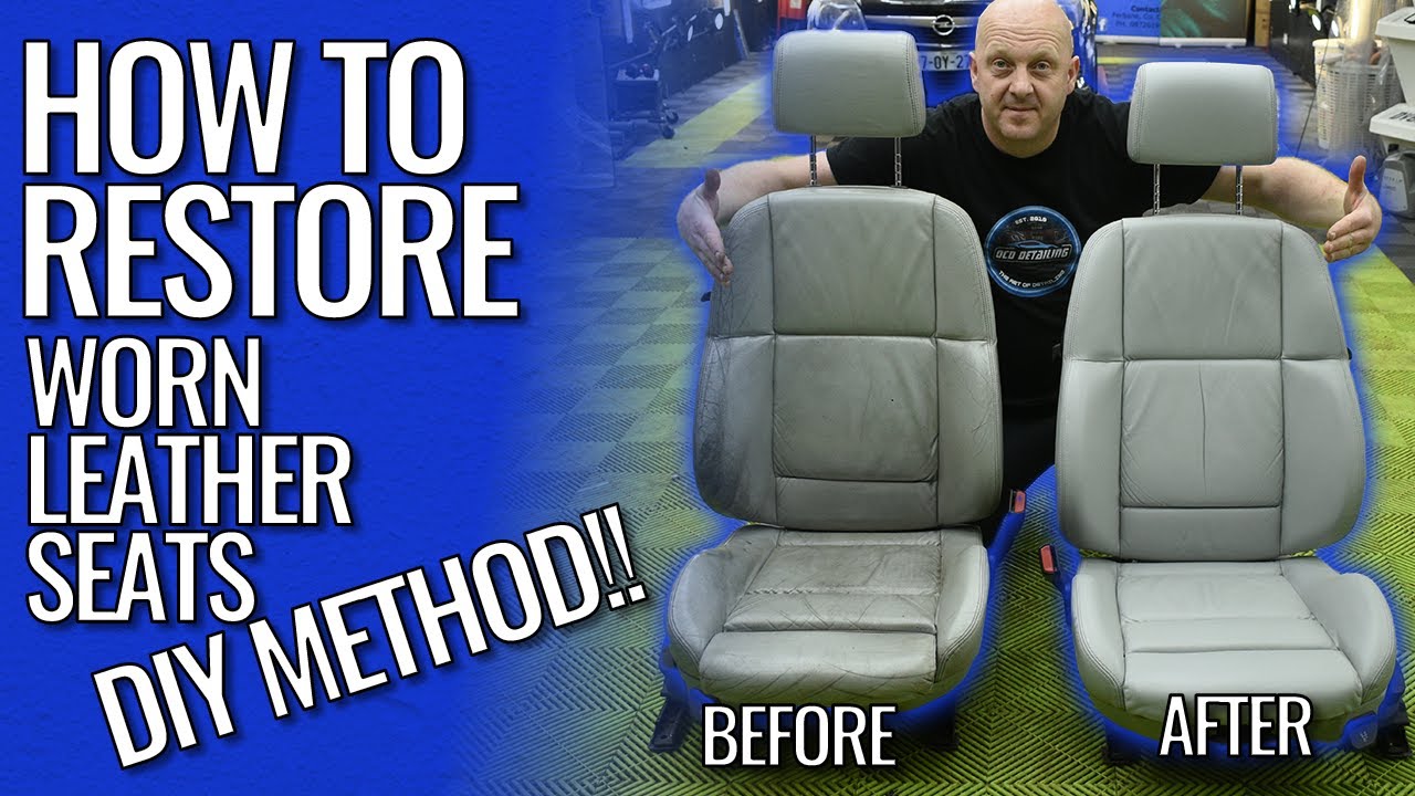 How To Restore a Worn Car Leather Seat | BMW | DIY Method Step by Step