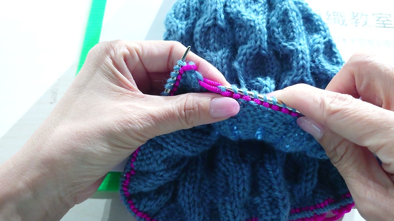 棒針基礎10/別色線挑針/泰瑞莎編織