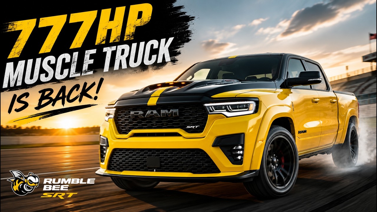 777 лошадиных сил у Ram Rumble Bee SRT 2027 года &mdash; это просто безумие!