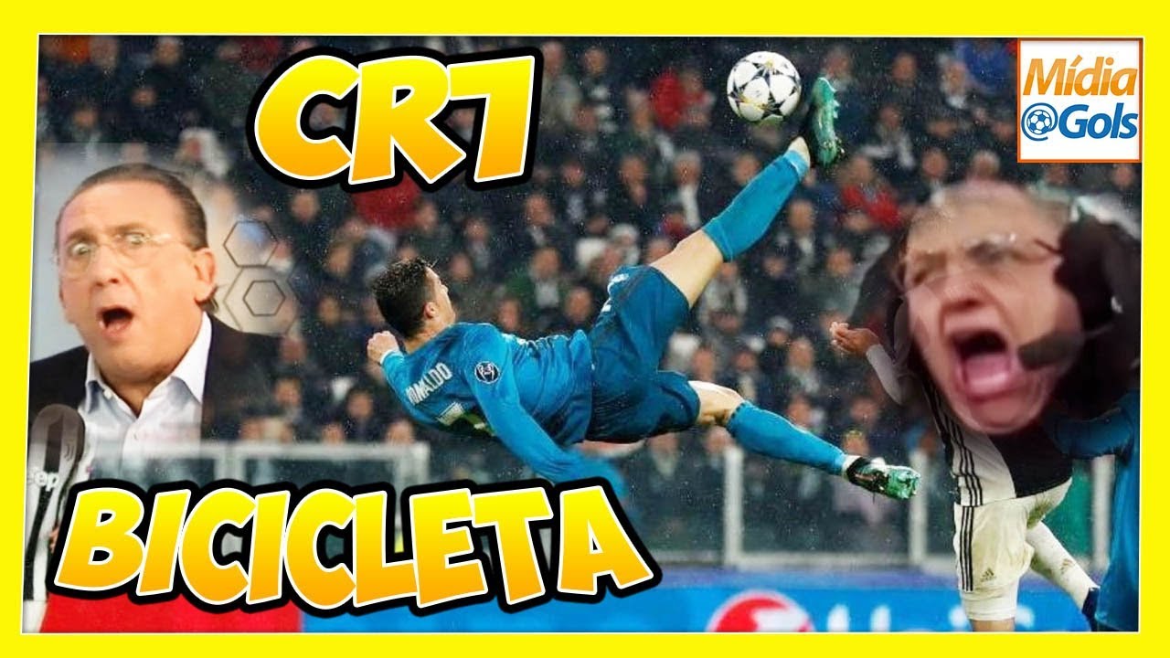 CRISTIANO RONALDO de bicicleta! NARRAÇÕES DE ARREPIAR pelo mundo - GOLAÇO!