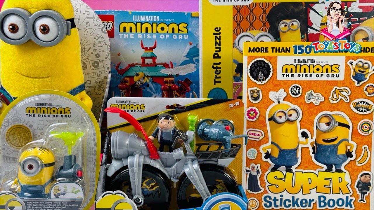 Minions The Rise of Gru Toy Collection Unboxing Review | Gru&rsquo;s Rocket Bike Playset