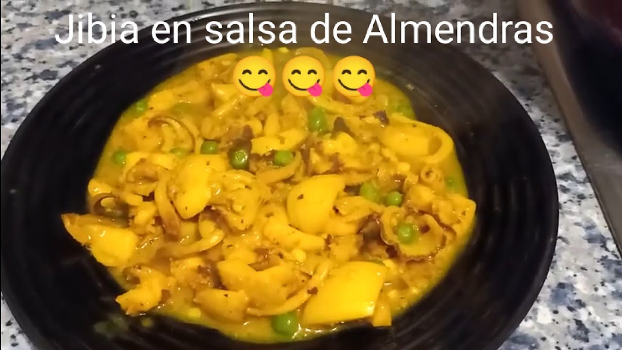 #JIBIA #O #SEPIA🐙🐙🐙 #EN #SALSA #DE #ALMENDRAS ,#FACIL #FACIL 😋😋😋😋