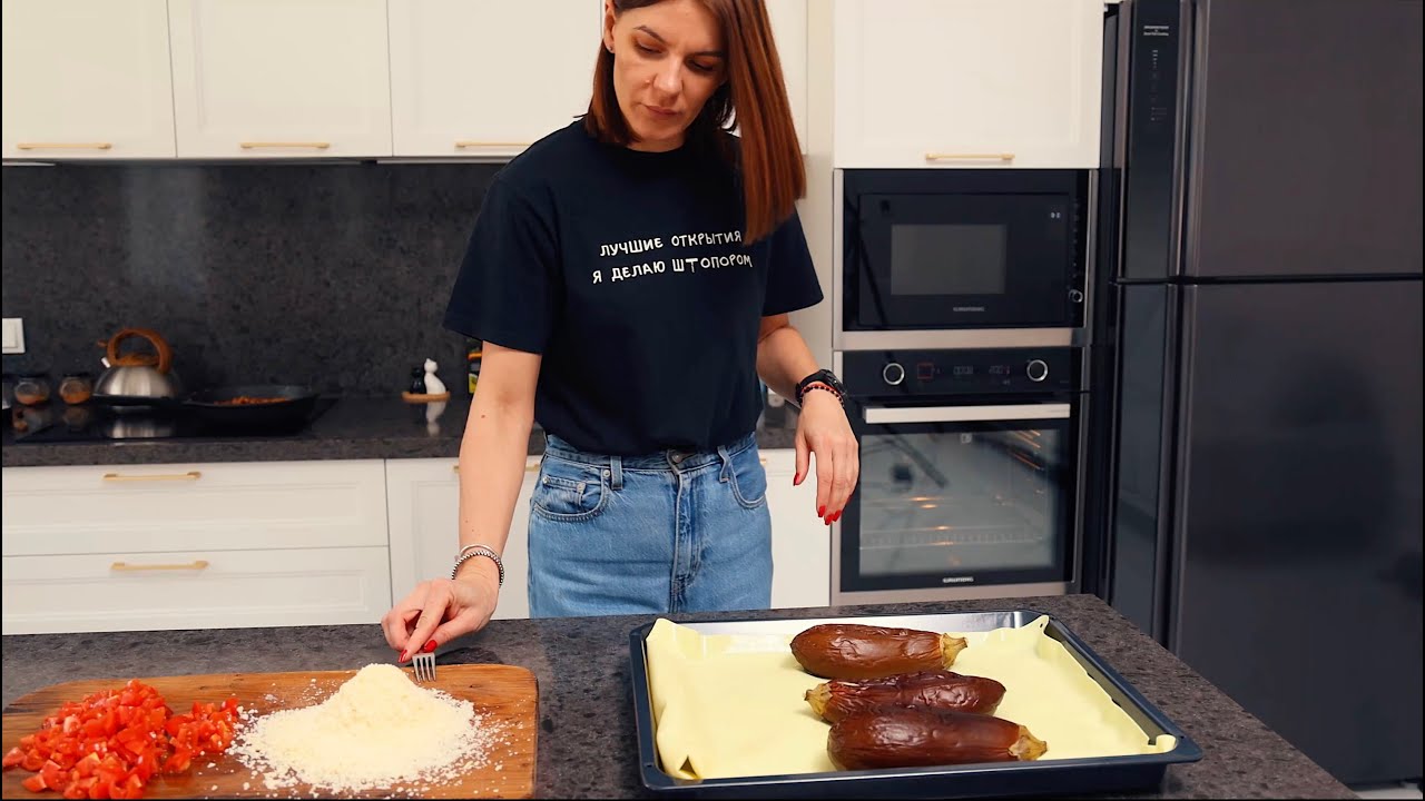 БАКЛАЖАНЫ с МЯСОМ, ЗАПЕЧЕННЫЕ в ДУХОВКЕ.
