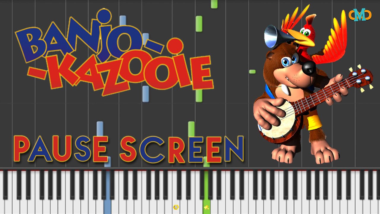 Banjo Kazooie - Pause Screen [Piano Tutorial] (Synthesia)