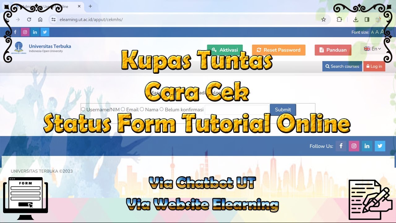 Kupas Tuntas Cara Cek Status Form Kesediaan Mengikuti TUTON!!! | Informasi Universitas Terbuka