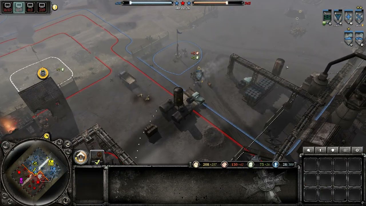 Coh 2 Wikinger Mod PvP # 130 - 2v2 - Panzergrenadier vs *OMSBON (SunferCrazy)