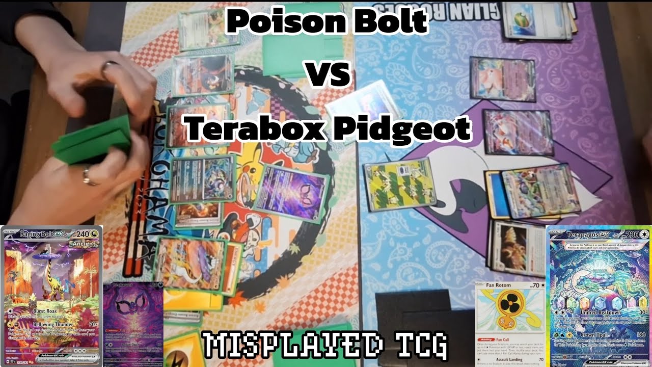 Poison Bolt V Pidgeot Terabox - Tabletop Gameplay