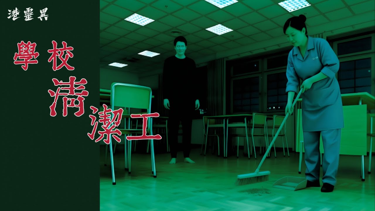 【學校清潔工親身經歷】3 次撞鬼：最後一次直頭現真身…｜真人真事｜親身經歷靈異個案 ｜改編或原創 ｜廣東話/粵語鬼故事真人講述