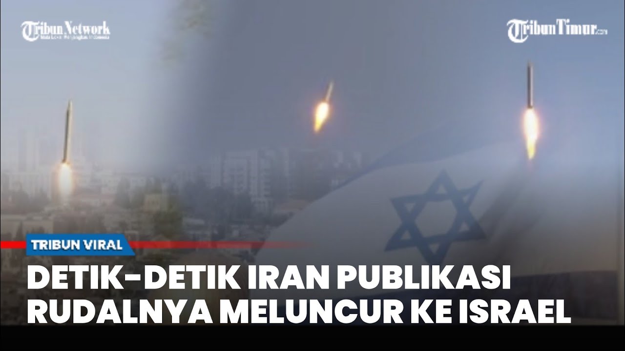 MENGGELEGAR! Iran Luncurkan Hujan Rudal Balistiknya Menuju ISRAEL