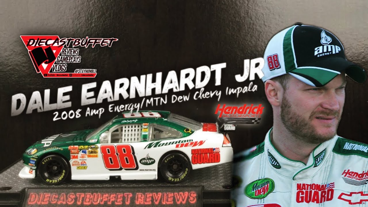 2008 DALE EARNHARDT JR AMP ENERGY/ MTN DEW CHEVY IMPALA Diecastbuffet Reviews Nascar Diecast 1/64