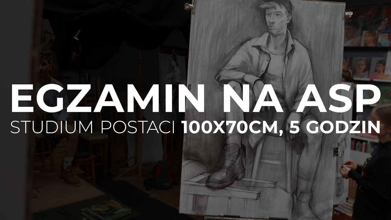 Rysunek postaci 100x70 w 5 GODZIN | Egzamin na ASP – krok po kroku