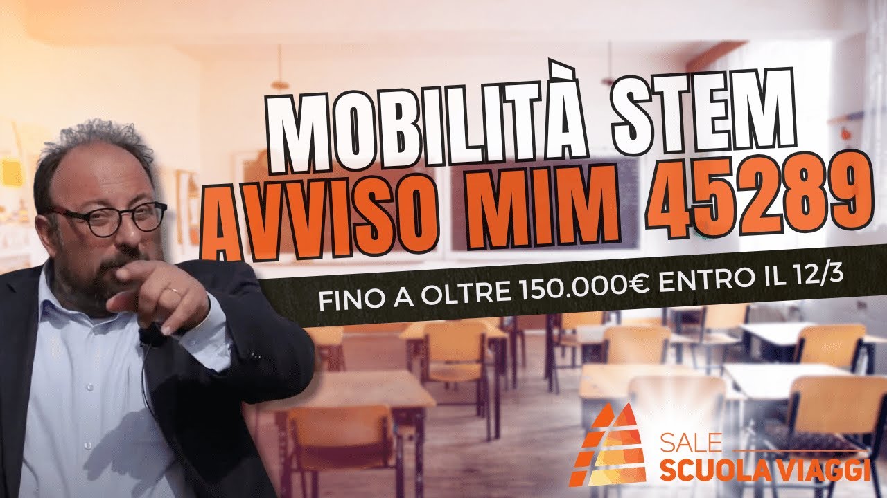 Avviso MIM prot. 45289 su mobilità STEM 📱