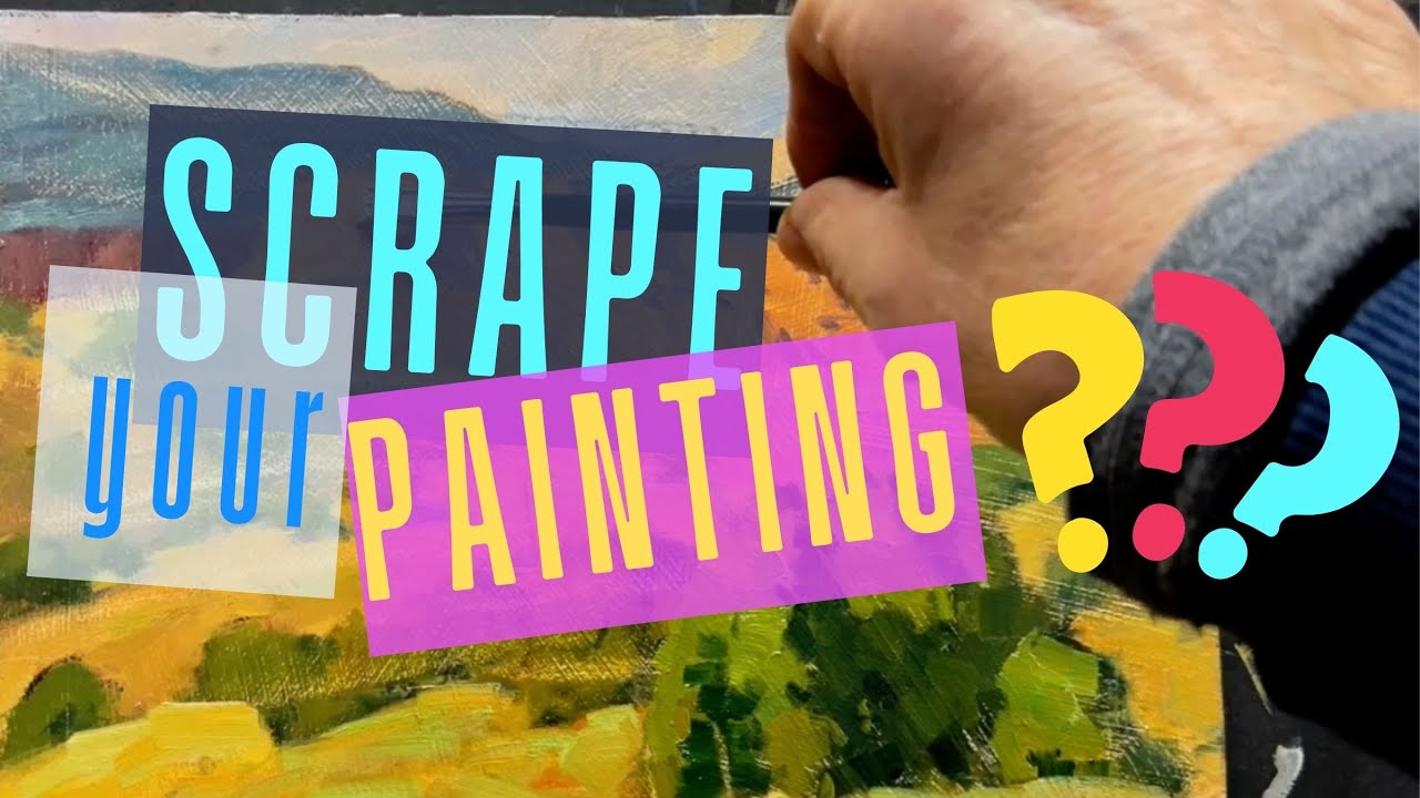 Master Your Brushwork By SCRAPING Your Landscape Painting!