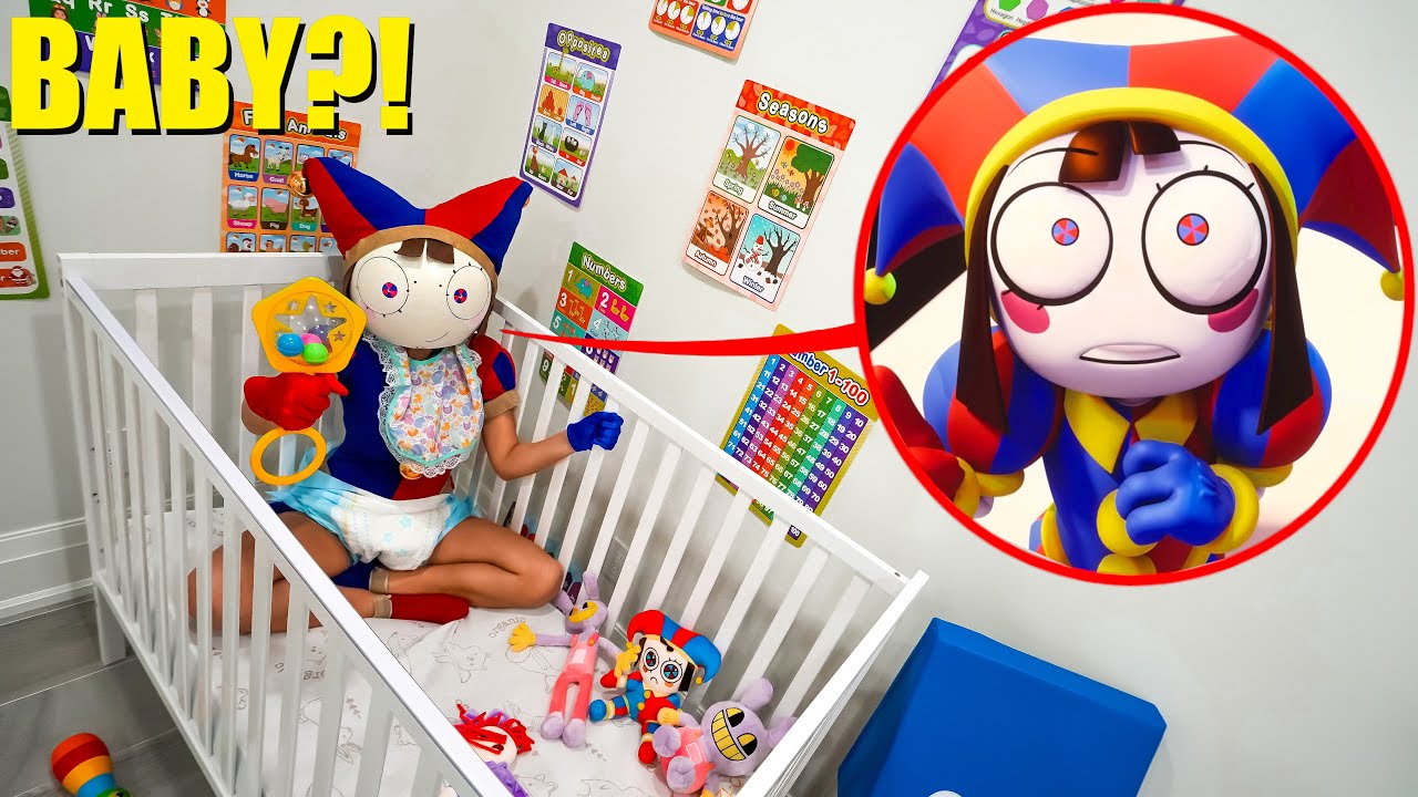 POMNI TURNED INTO A BABY IN REAL LIFE! (DIGITAL CIRCUS BABY VERSION)