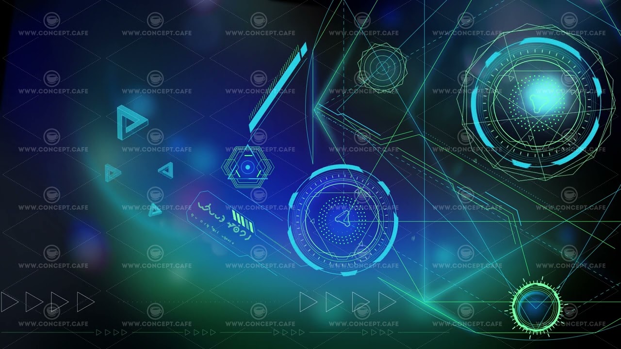 Animation of abstract infographic elements