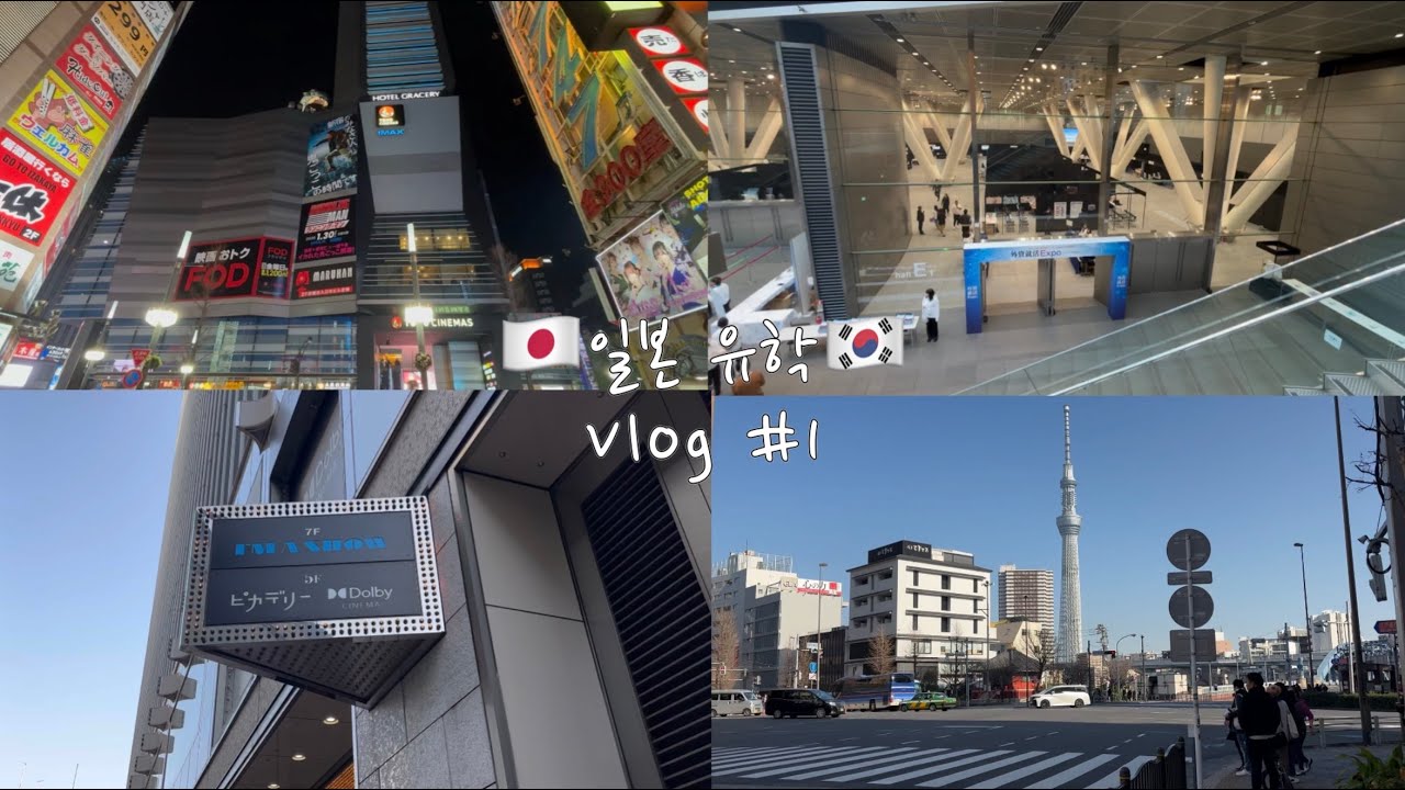 일본 유학생의 일본 대기업 취업 설명회 및 도쿄 영화관 투어 vlog✌🏻 1탄
