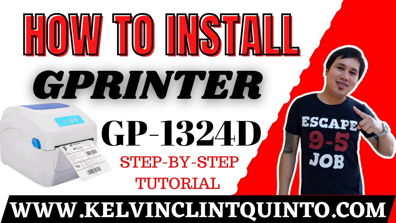 ⛔️HOW TO INSTALL GPRINTER GP-1324D