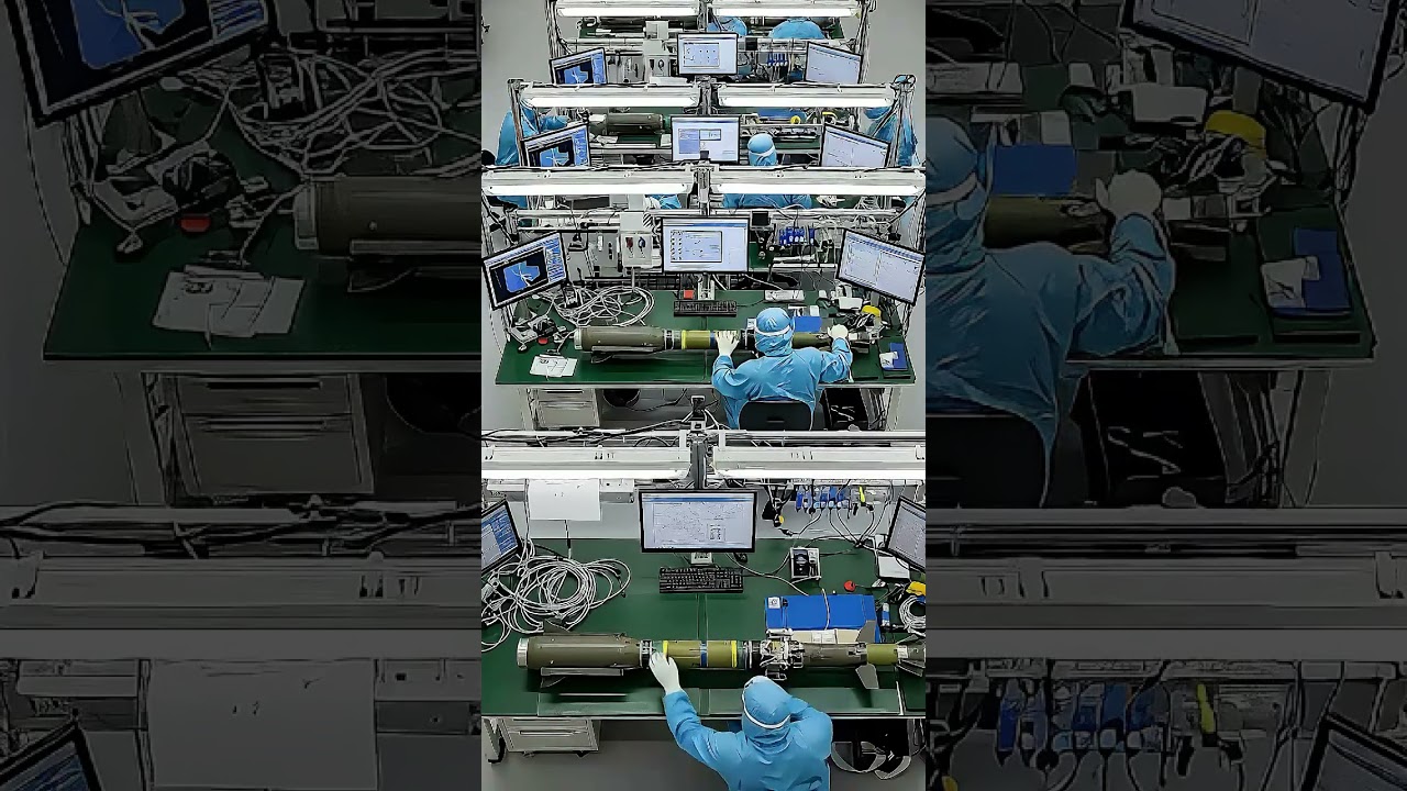 Precision defense manufacturing. See how #shorts #missiletech #defenseindustry #mustwatch #military