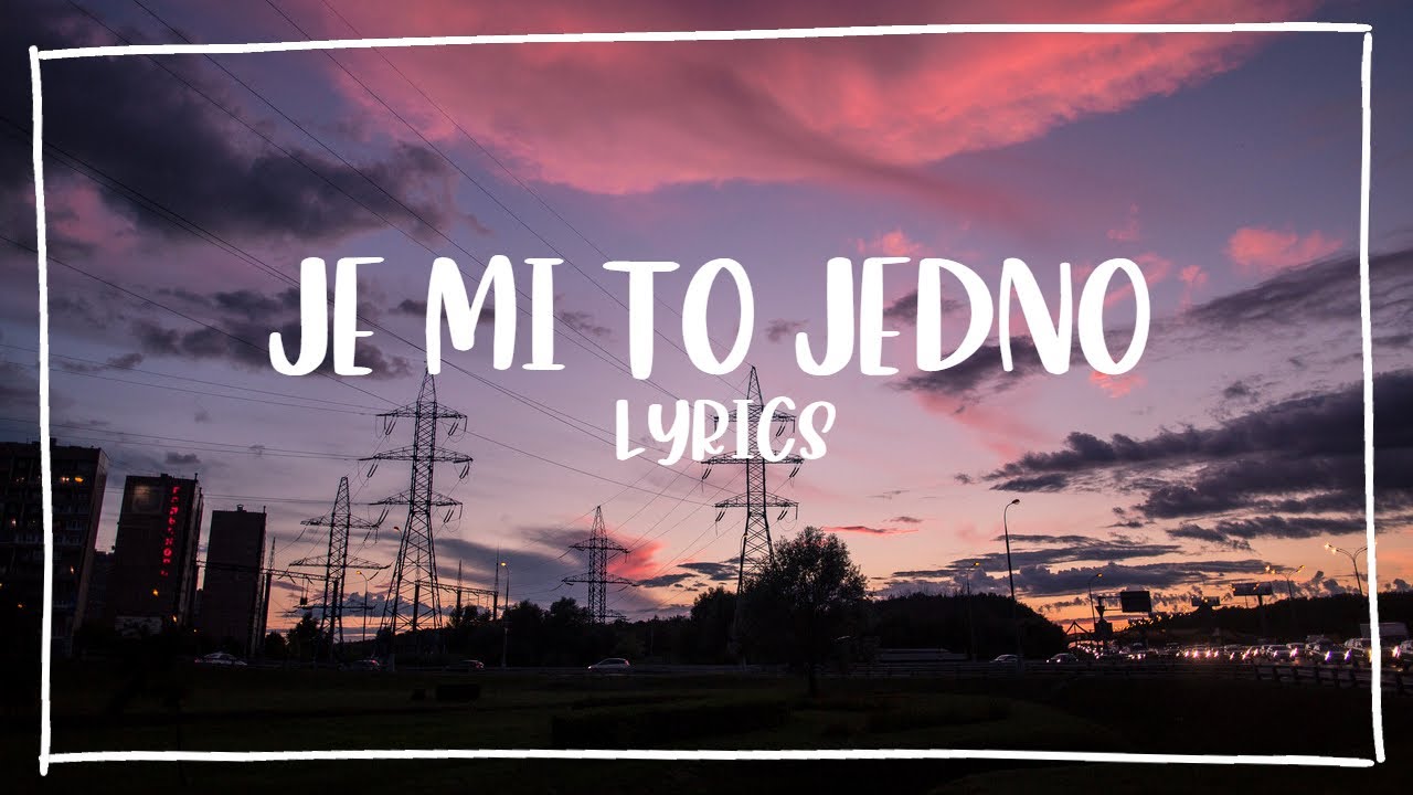 RIAD - JE MI TO JEDNO - TEXT
